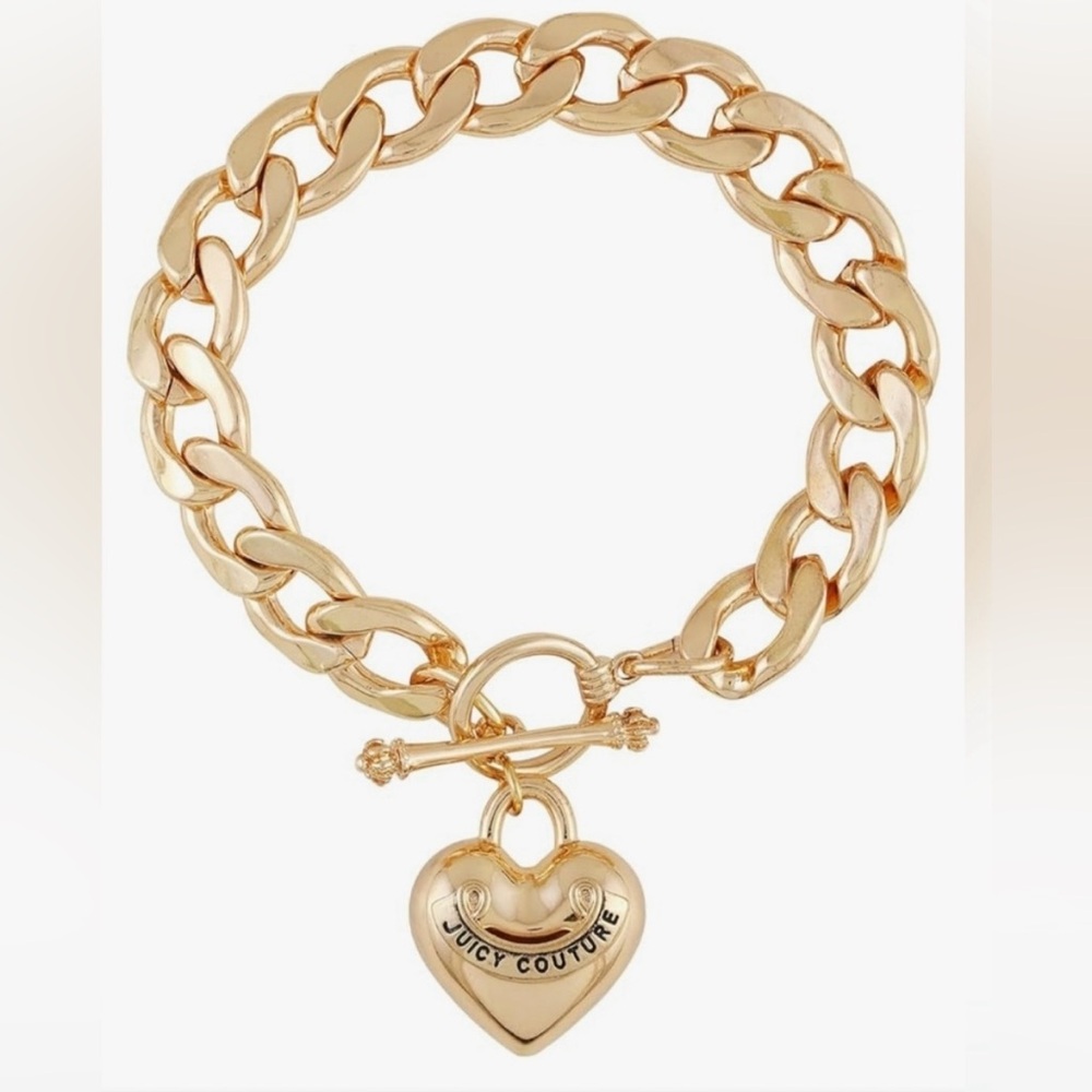 Juicy Couture goldtone heart toggle bracelet